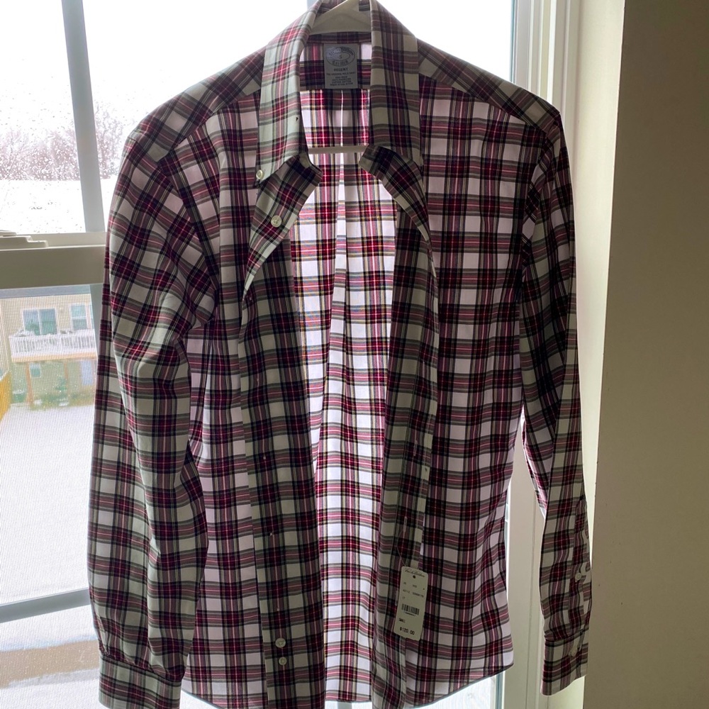 Brooks Brothers Plaid Small Regent Shirt